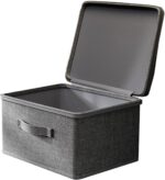 Zqkimzi Lockable Storage Bin, Secure Organizer Box, Large Capacity Storage Chest, 11.81x7.87x5.51 Inch Portable Lockout Utility Container for Jeans, Toys, Household Items - Image 9