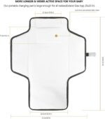 Baby Changing Pad, Built-in Pillow Portable Changing Mat for Baby, 51 * 64cm Nappy Pad, Foldable Waterproof Diaper Changing Pad, Compact Diaper Changing Pad, Portable Changing Mat for New-Born - Image 2