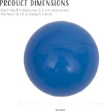 Straame Playballs, Crush-Proof, Colourful Pit Balls for Kids Baby-Approved Multi-Pack Toddler Ball Pit, Smooth Plastic Balls, No Sharp Edges, Non-Toxic & BPA Free. - Image 3
