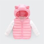Boys Gilet Hooded Puffer Vest Newborn Baby Girl Jackets Toddler Infant Baby Warm Autumn Winter Zipper up Sleeveless Waistcoat Clothes Windproof Padded Warm Coat Outwear - Image 3