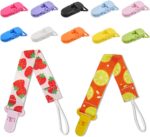 50 PCS Plastic Suspender Snap Pacifier Clip Pacifier Strap Holder Color Plastic Pacifier Suspender Clips for Baby Pacifiers, Bib Clips, DIY Crafts - Image 7