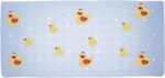 aztex Non-Slip Ducky Design Bath Mat, Non-Slip Kids Bath Mat with suction cups, Bath mat for toddlers and babies, Printed Bathtub mat, PVC bath mat, 72cm x 35cm