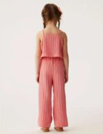 SEAUR Toddler Girls Summer Outfits Party Clothes Girls 2 Pcs Outfits Sleeveless Vacation Outfits Girls Ruffled Top 1-8 Years - Image 3