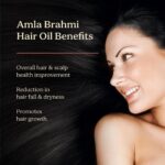 Life & Pursuits Amla Brahmi Hair Oil for Hair & Scalp Health - 100 ml | Natural, Indian Ayurveda Oil for Healthy & Shiny Hair | Coconut, Castor, Sesame, Triphala, Gotukola - Image 3