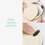 Navaris Pregnancy Scan Photo Frame - Baby Ultrasound Picture Frame - Pregnant Woman Wooden Keepsake Frame - Standing Frame or Hanging Wall Decoration - Image 5