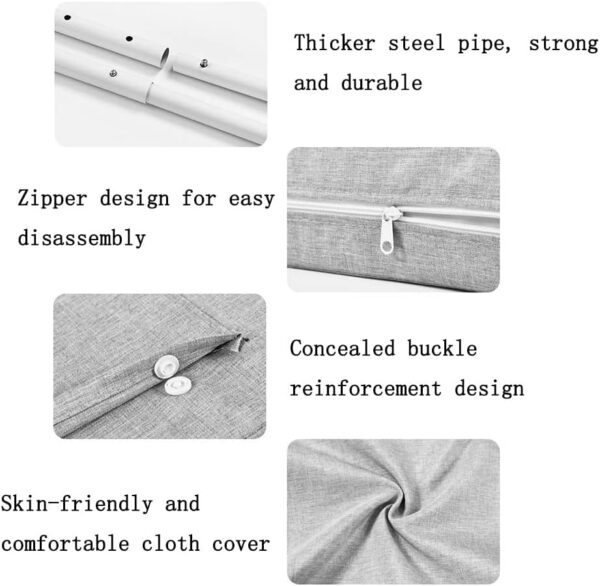 GYL Infant Safety Bed Guardrail Durable and stable Prevent collision Free adjustment of height baby Fall protection fence for Toddlers For Cribs, Twin, Double, Full size Queen &king bed(1pcs) - Image 6