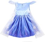 Lito Angels Ice Princess Snow Queen Costume Party Fancy Dress Up with Cape and Accessories for Baby and Kids Girls, Blue 267 - Image 2