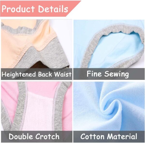 Women's Maternity Knickers Cotton Under The Bump Pregnancy Postpartum Underwear V Shape Low Wasit Bikini Pants Breathable Strench Underpants,6 Pack,UK Size:4-16 - Image 6