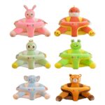 Wallfire Animal Shape Baby Floor Seat Cover, Super Soft Learn to Sit Support Sofa Cover, Baby Sitting Chair Cover with Non-Slip Bottom, Higher and Bigger Baby Lounger Cover for 3-36 Months - Image 6