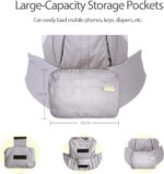 SONARIN Premium Convertible Baby Carrier with Storage Bag,Sunscreen Hood,Ergonomic,for Newborn to Toddler(0-48 Months),Head Support,Maximum Load 20kg,Front Facing Baby Carrier(Blue) - Image 5