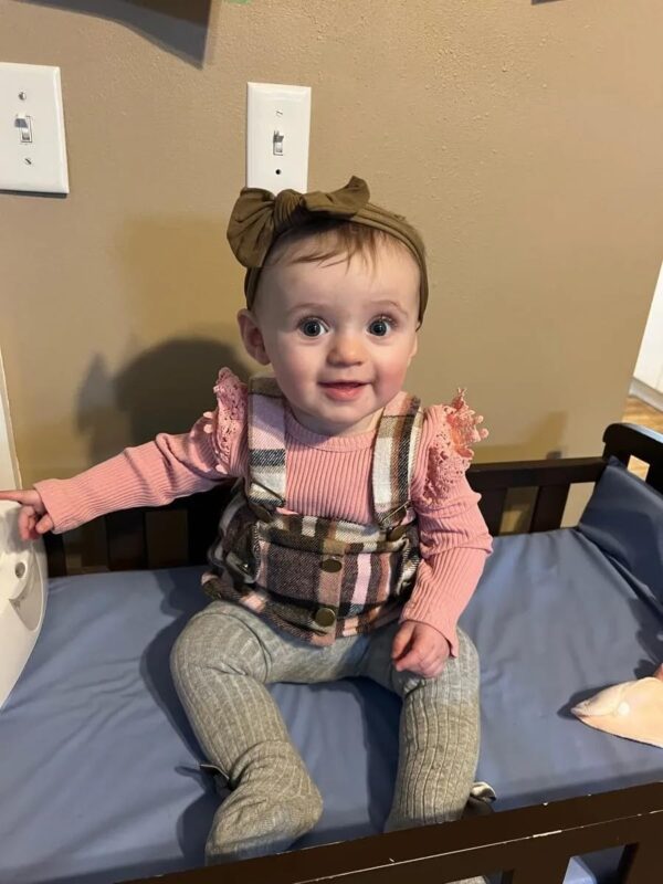 Derouetkia Infant Baby Girl Clothes Long Sleeve Romper + Suspender Skirt Baby Girl Dress Outfits Set - Image 6