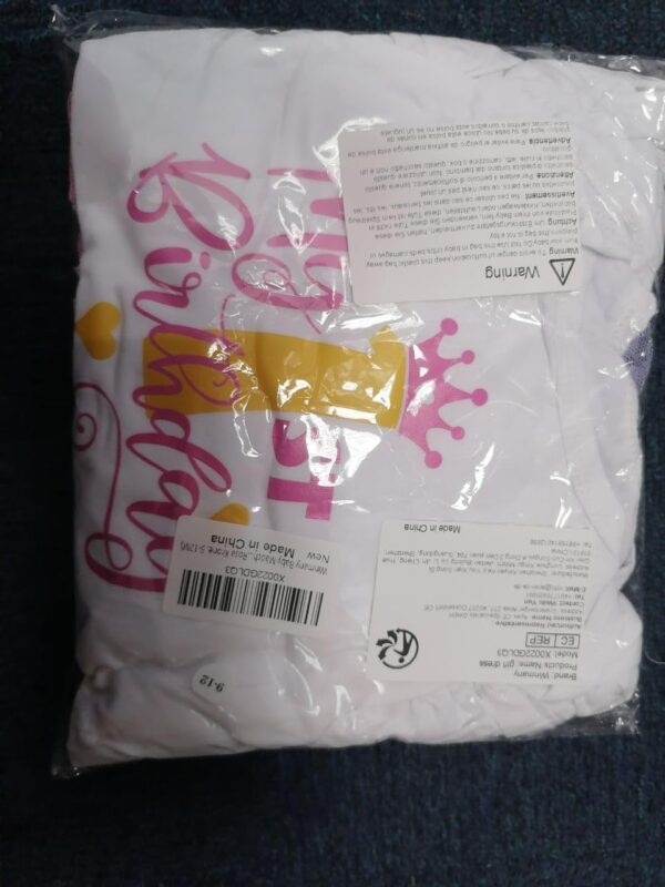 Winmany Baby Girl First Birthday Clothes 3PCS Bow Headband My 1st Birthday Romper Tutu Skirt Cake Smash Outfit Set for Photo Shoot - Image 7