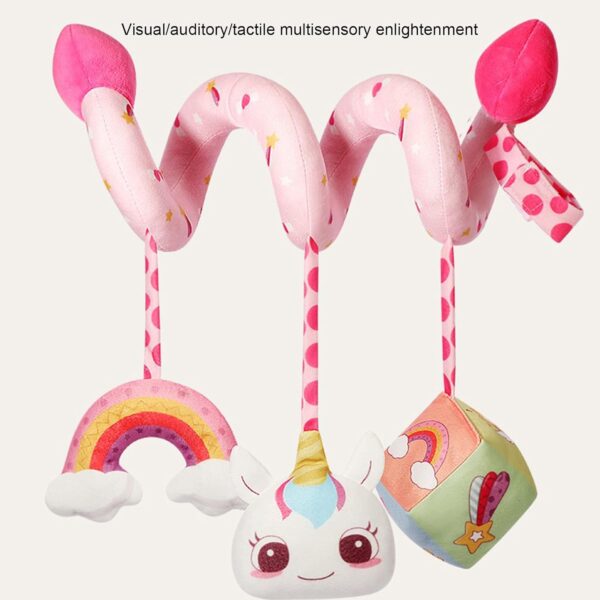 Crib Mobile Boy | Mobile Hanger Crib Toy,Nursery Mobiles Educational Toys, Flexible Bassinet Mobile Soothing Bed Bell, Animal Stroller Toys - Image 9