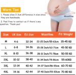 Women's Maternity Knickers Cotton Under The Bump Pregnancy Postpartum Underwear V Shape Low Wasit Bikini Pants Breathable Strench Underpants,6 Pack,UK Size:4-16 - Image 7