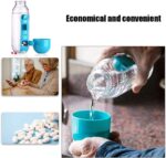 DHinkyoung 2 in 1 Pill Box Cup 7 Days Planner Travel Pill Organizer Drinking Cup Portable Pill Organizer Water Bottle 600 ML Detachable Water Bottle with Medicine Box for Family Travel Work - Image 7
