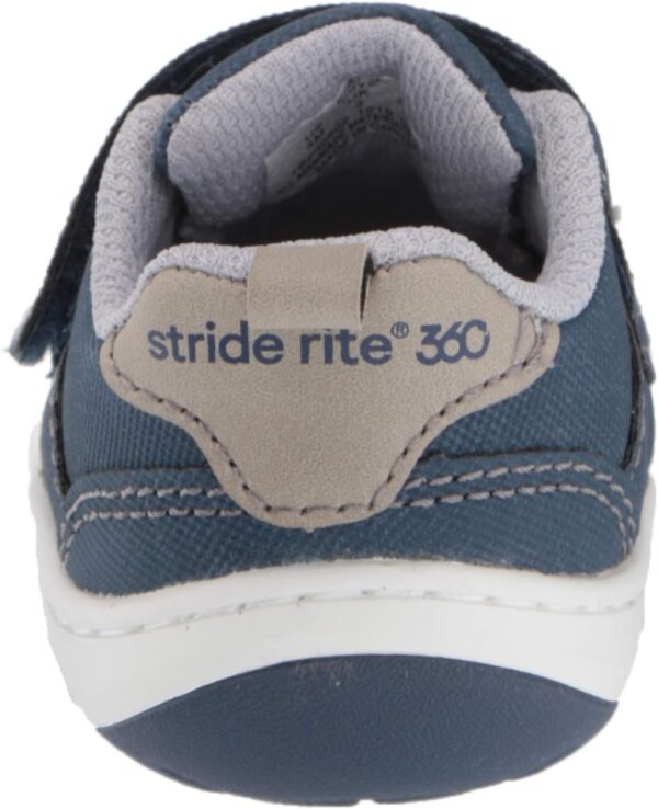 Stride Rite 360 Baby Boys Keaton Anti-Microbial Dual Width Insole Athletic Sneaker, Blue, 1 UK Child - Image 3