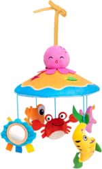 ETUCYNG Crib Mobile Toy,Baby Bassinet Mobile Hanger Bell - Rotating Cute Animal Nursery Decor, Preschool Learning Toys for Girls Boys, Stroller Accessories - Image 7