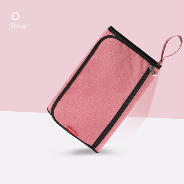Portable Diaper Changing Mat,Waterproof Folding Diaper Organizer Bag - Lightweight Changing Mat for Parks, Shopping Malls, Restaurants, Travel, Camping - Image 9