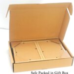 Triple Multi Photo Frame 2-6x4 and 7x5'', Hinged Foldable Picture Frames for Multiple Pictures 2-4x6 and 5x7'', Natural Wood effect College Picture Frame for Desktop Family Photo Farme. - Image 6