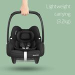 Maxi-Cosi CabrioFix i-Size Baby Car Seat, CabrioFix i-Size ISOFIX Base Bundle - Group 0+ Car Seat, Fits Most Maxi-Cosi Strollers, 0-12 Months, 40-75 cm + CabrioFix i-Size Base, Essential Black - Image 3