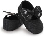 Xmiral Shoes Baby Toddler Girls Bowknot Sequin Soft Cloth Sole Barefoot First Walking Shoes - Image 5