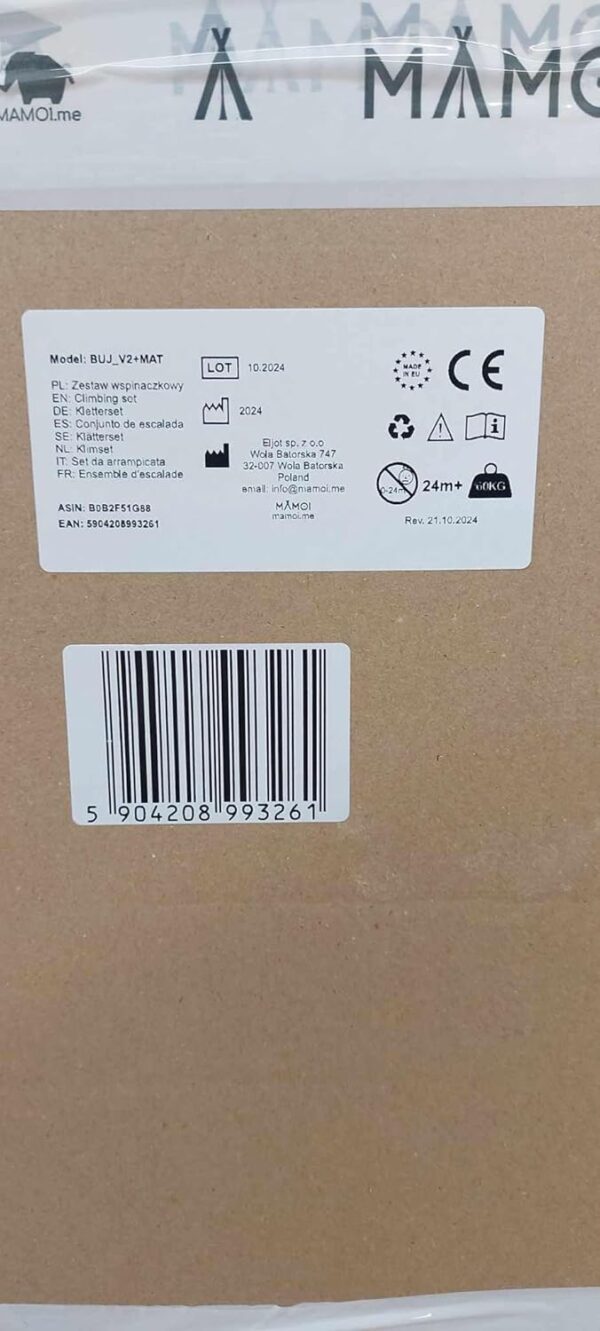 MAMOI® Toddler climbing frame indoor with cushion, Cushion for indoor climbing frame for toddlers, Baby kids climbing dome, Wooden climbing triangle for children from 1/2/3 years - Image 6