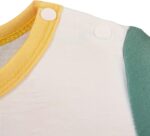 EHJRE Baby Boys Summer Button Jumpsuit Short Sleeve Baby Romper Summer Romper for Halloween Sleepwear Family Gathering - Image 3