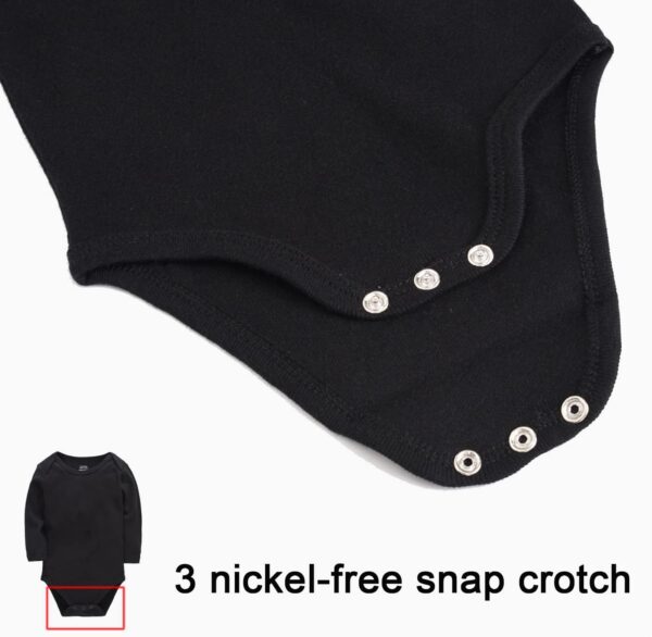 kavkas Long Sleeve Newborn Bodysuits Plain Baby Vest Undershirt Cotton Baby Clothes for Boys and Girls 5 Pack, 0-24 Months - Image 5