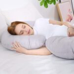 Pregnancy Pillows for Sleeping Full Body Pillow C-Shaped Pregnancy Pillow Maternity Side Sleeping Pillow Support for Back Hips Legs Belly for Maternity Women - Image 4