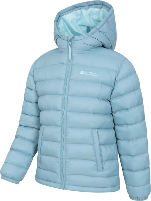 Mountain Warehouse Seasons Padded Kids Puffer Jacket - Water Resistant & Lightweight Insulated Rain Coat, Boys & Girls - Great for Spring Summer, School or Travelling - Image 4