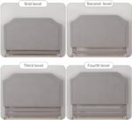 DGBAOBEI Velvet Wooden Kids Bed, Single Children Bed Frame with Headboard and Footboard, Solid Wood Toddler Bed for Child(Grey) - Image 6