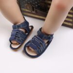 Spring And Summer Children Baby Toddler Shoes Boys And Girls Sandals Flat Bottom Light Open Toe Hook Loop Solid Color Roman Kids Water Shoes Size 3 - Image 7