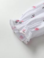 Kumsolu Newborn Baby Girl Romper Long Sleeve Infant Floral Print Bodysuit Onesie Jumpsuit - Image 4