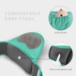 SONARIN Front Premium Hipseat Baby Carrier, Multifunctional, Ergonomic, 100% Cotton, Butterfly Rotary Buckle, 6 Carrying Positions,Safe and Comfortable, Adapted to Your Child's Growing(Green) - Image 4