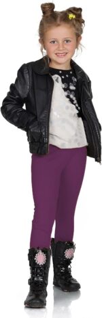 FUTURO FASHION Girls Children Full Length Plain Cotton Leggings Cycling Casual Wear Infant Trousers Leggings Solid Tights Pants for Kids