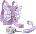 SECFOU Boys and Girls Safety Harness Set Toddler Backpack Leash Wrist Straps Baby Leash for Outdoor Use Adorable Cartoon Style Prevents Loss