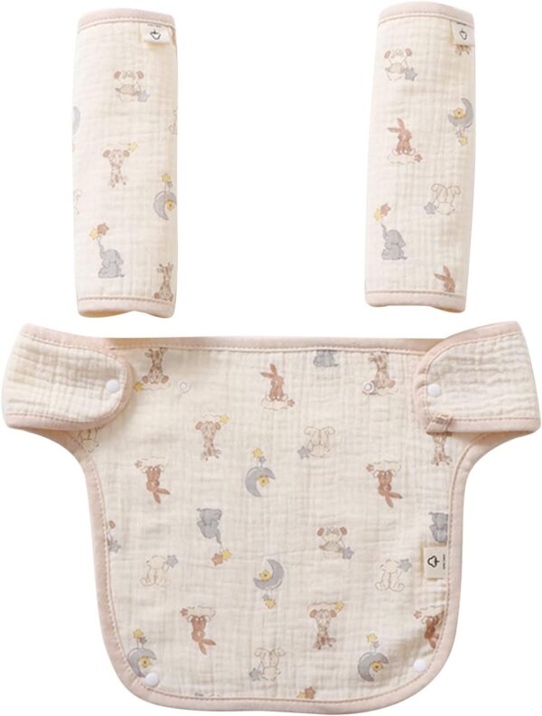 Psdndeww Infant Toddler Saliva Towel Feeding Burp Cloths Baby Bib Waist Stool Carrier Protective Cover Pad - Image 7