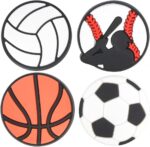 VZDIOR Men Women Cute Sports Shoe Charms Kids Boys Girls Basketball Soccer Shoes Decorations Charm for Party Favor - Image 2