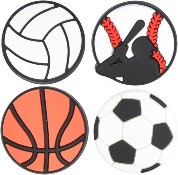 VZDIOR Men Women Cute Sports Shoe Charms Kids Boys Girls Basketball Soccer Shoes Decorations Charm for Party Favor - Image 2