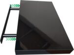 Shelfinity Set of 3 Black Floating Shelves for Wall | 80cm High Gloss Modern Wall Shelves | for Bedroom Living Room Bathroom Kitchen Office | Floating Shelf Unit Ideal for Display & Storage - Image 6