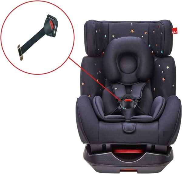 Child Car Seat Toddler Harness Clip Fixed Lock Buckle 5PT 5 Point Adjustable Strap Safety Harness Locking Buckle Clip for Pram Buggy Electric Cars Kid Pushchair - Image 4