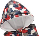 Toddler Kids Gilet Baby Girls Boys Hooded Coat Sleeveless Print Zipper Waistcoat Jackets Autumn Winter Warm Casual Windbreaker Outwear Tops Age 1-5 Years