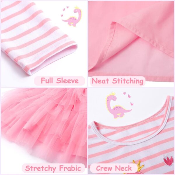 VASCHY Butterfly Dress for Girls, Cute Girls Sequin Tulle Ruffle Sleeve Princess Outfit Party Clothes,Toddler/Little/Big Kid Girls Clothing Size 5T - Image 3