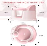 Baby Bath Seat, Infant/Toddler Sit Up Bathtub Seat for Baby 6-12-24 Months, Baby Bath Essentials Chair, Great Baby Shower Gifts for Newborn and New Mothers - Image 7