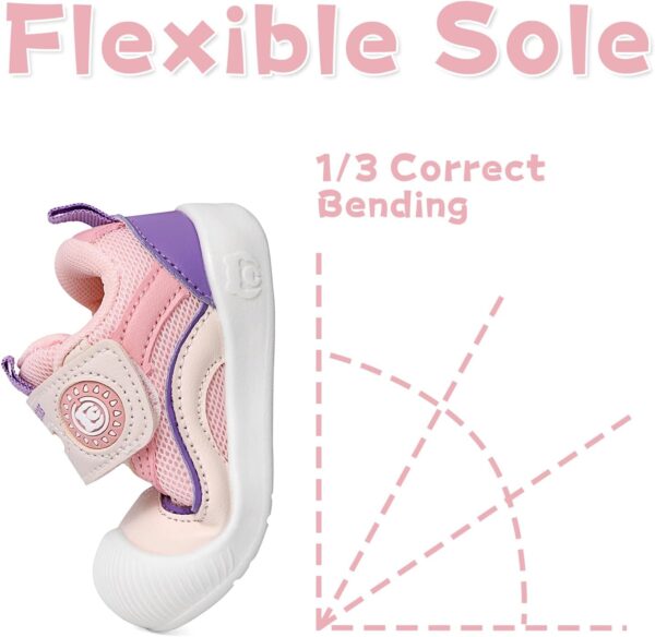 MASOCIO Baby Boys Girls Shoes First Walking Shoes Infant Toddler Trainers Anti-Slip Shoes - Image 4