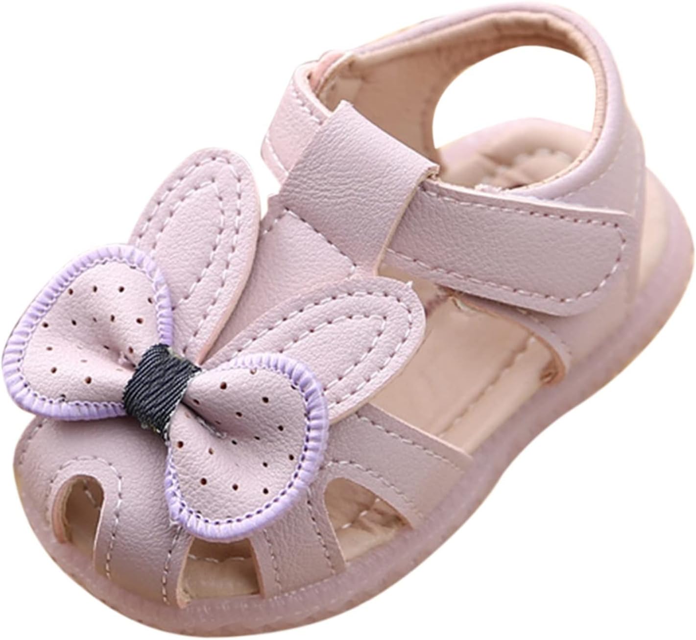 61tpf-mGnjL._AC_SL1500_.jpg Girls Shoes Size 5 Toddler Baby Girl Shoes Breathable Shoe Dew Toe Shoe Bag Head Sandals Girl Sandals Baby Soft Shoe Sandals For 0 To 2 Years Girls School Shoes Size 9 Black - Image 1