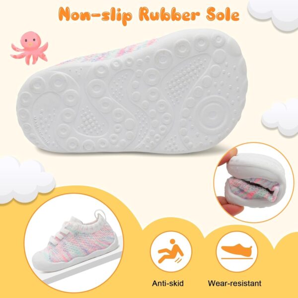 JIASUQI Baby Boys Girls Shoes Soft Breathable Baby First Walking Shoes Slip on Sneakers for Baby Toddler - Image 4