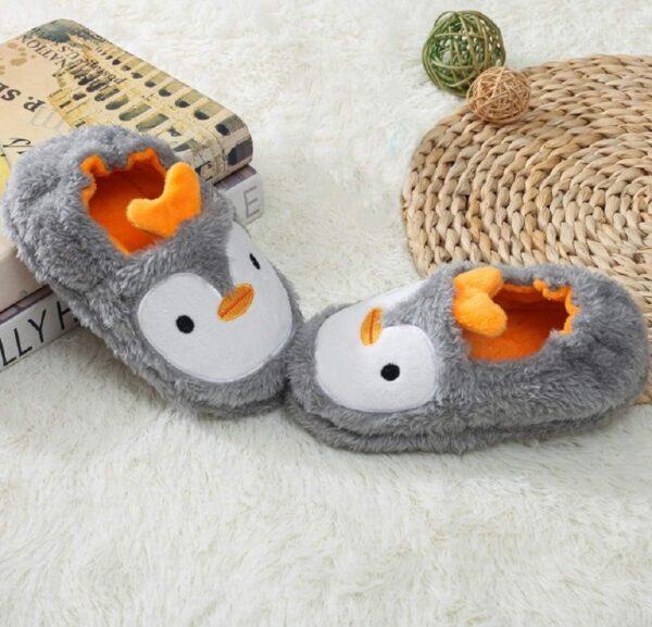 MASOCIO Kids Girls Boys Cute Cartoon Animals Slippers Winter Warm Plush Anti-Slip Children Home Shoes - Image 7