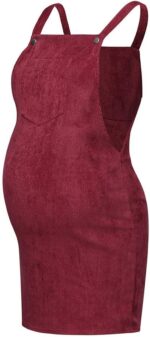 Nidddiv Alternative Women's Pregnant Maternity Care Solid Nursing Skirt Sleeveless Dress Denim Skirt Button Placket - Image 4