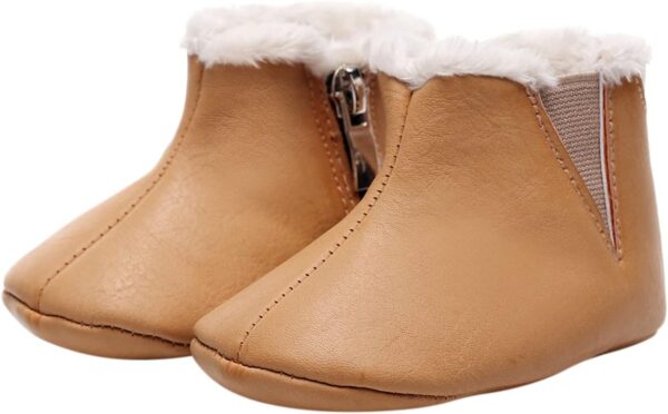 Baby Snow Boots 12 18 Months Unisex Baby Boots Walkers Plush First Baby Girls Boots Snow Infant Cotton Warm Shoes Soft Baby Shoes Baby Boy Boots 6 12 Months Baby Rain Suit Boots - Image 6